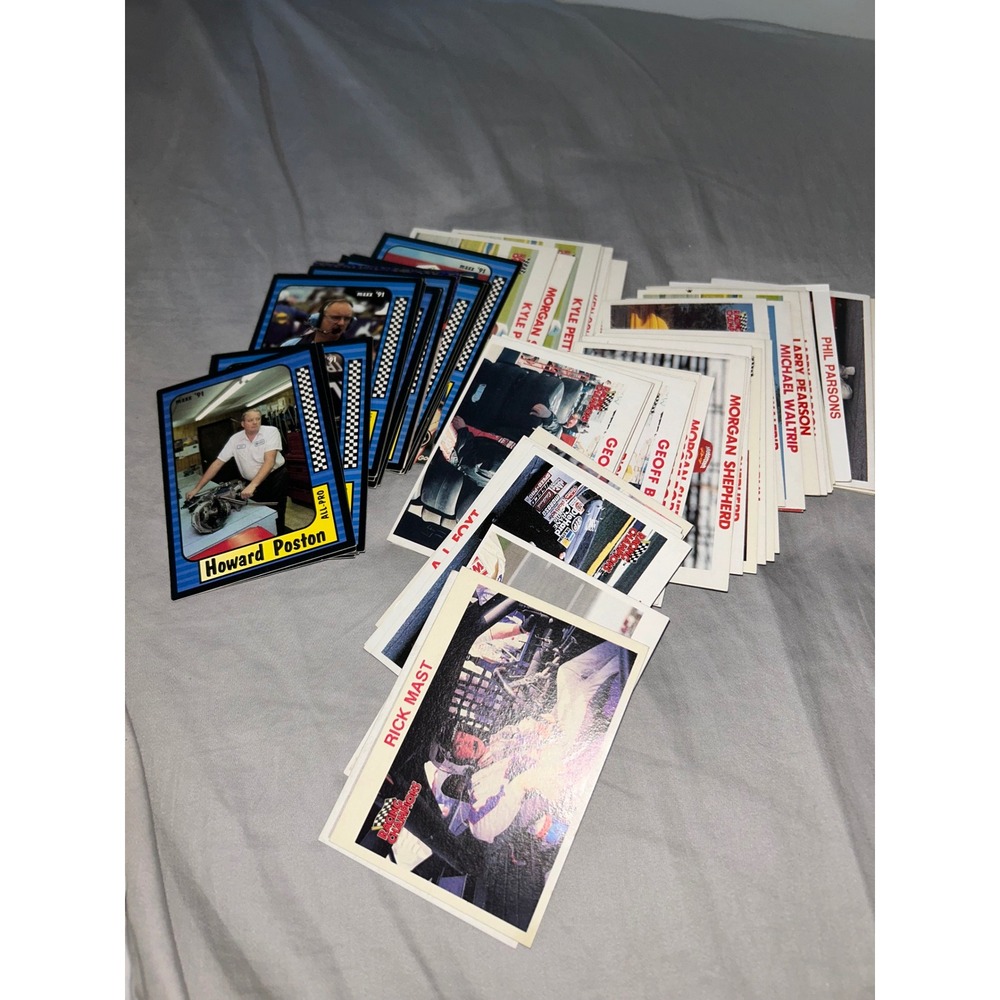 Vintage NASCAR Trading Card Lot Maxx 91 Racing Champions Dale Jarrett Rick Mast